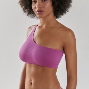 Out From Under Bra Top Seamless Higher Love M/L New With Tags Fuschia Pique